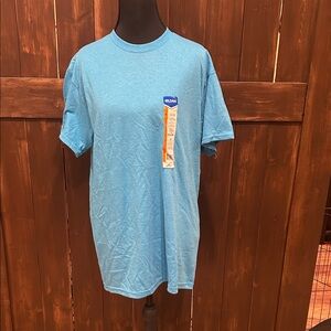 Gildan Men's Heather Blue Short Sleeve Tee